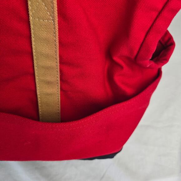 Love Thy Beast Pet Carrying Tote Medium Red & Blue & Tan - Picture 9 of 16